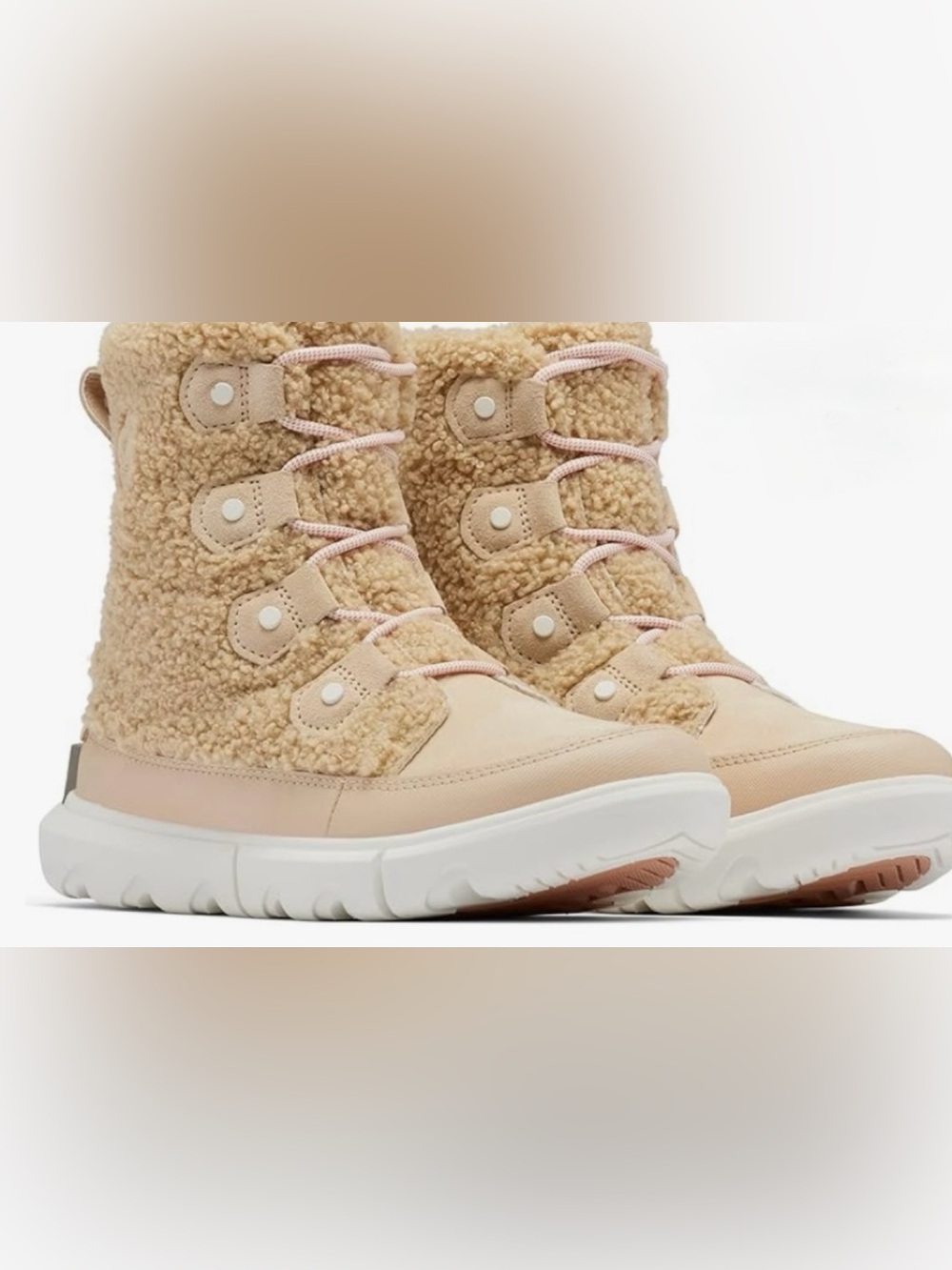 Sorel Women's Beige Sherpa Winter Boots